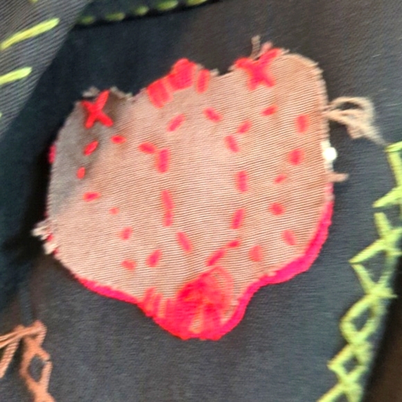 Raw 7 Vintage Applique Cropped Jacket M - Picture 10 of 16